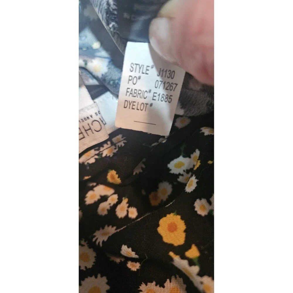 Rachel Zoe Womens Skirt Dark Daisy Floral Peasant Ditzy Size 8 Cottagecore